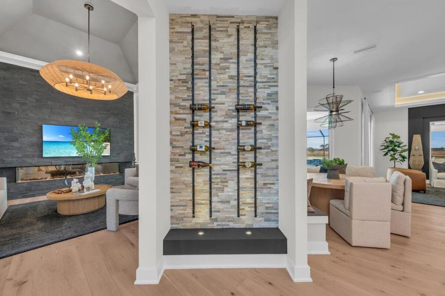 Furnished interior in a model home at Hampton Lakes in Sarasota (Image 143).