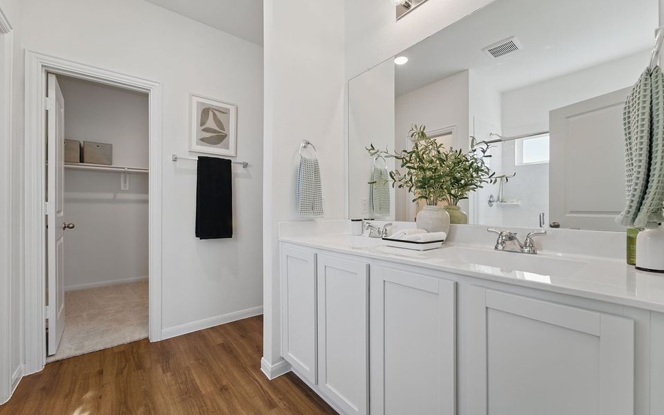 Furnished interior in a model home at Sweetgrass Village in Crosby (Image 33). Furnished interior in a model home at Sweetgrass Village in Crosby (Image 33).