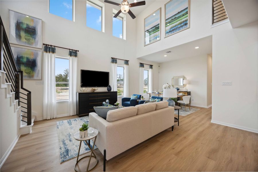 Furnished interior in a model home at Roman Forest in New Caney (Image 6).
