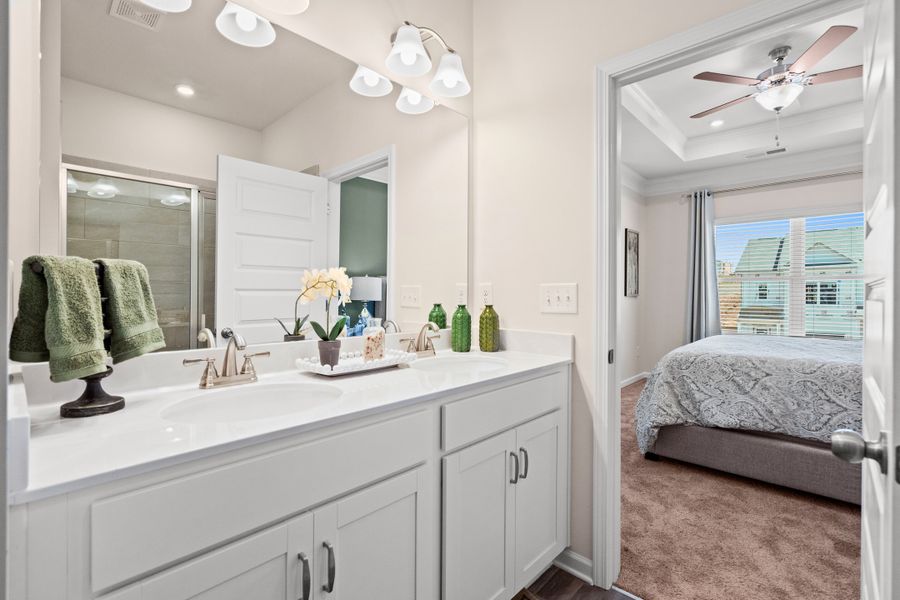 Furnished interior in a model home at Highland Crossing in Cartersville (Image 12).
