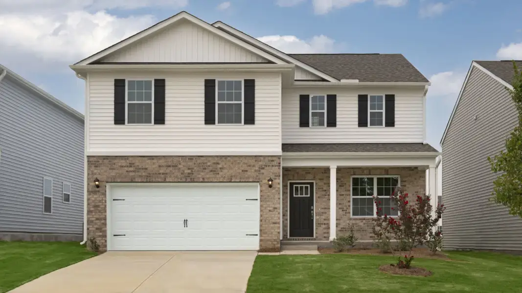 Front exterior of a home in the Copper Run South Single Family community, located in Durham, NC (Image 4).
