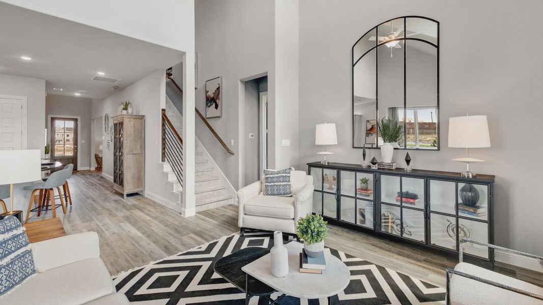 Furnished interior in a model home at Anna Ranch in Anna (Image 22). Furnished interior in a model home at Anna Ranch in Anna (Image 22).