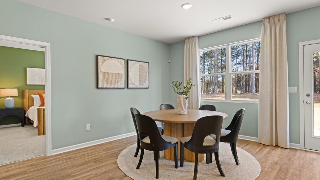 Furnished interior in a model home at WillowBrook in Winder (Image 10).