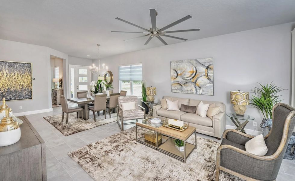Furnished interior in a model home at Woodhaven in Port Orange (Image 40). Furnished interior in a model home at Woodhaven in Port Orange (Image 40).