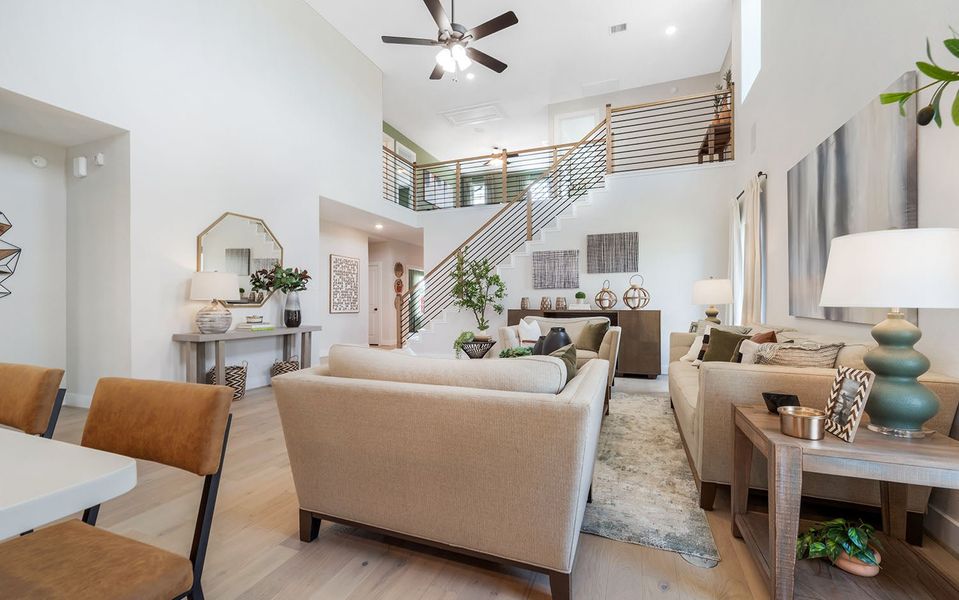 Furnished interior in a model home at Emberly in Beasley (Image 7).