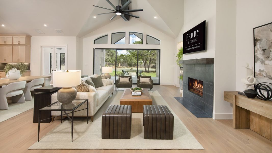 Furnished interior in a model home at Creek of Driftwood Half Acre in Driftwood (Image 7).