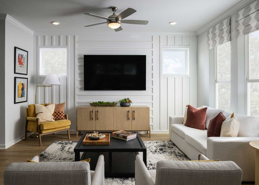 Furnished interior in a model home at Whitley Preserve – Park Collection in Mint Hill (Image 5).