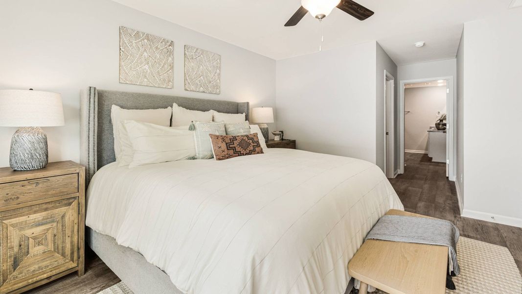 Furnished interior in a model home at Vineyard Trail in Jacksonville (Image 24).