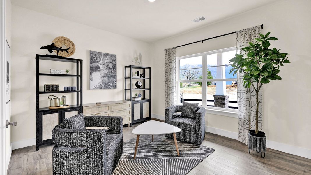 Furnished interior in a model home at Harbor Crest in Ooltewah (Image 9).
