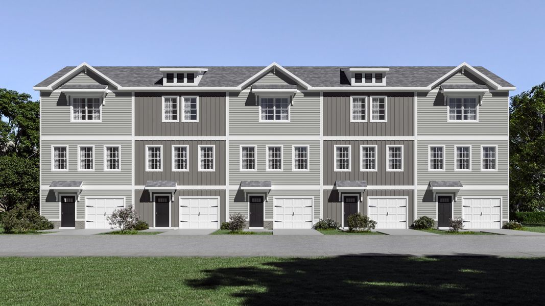 Front exterior of a home in the Liberty Village community, located in Hinesville, GA (Image 1).