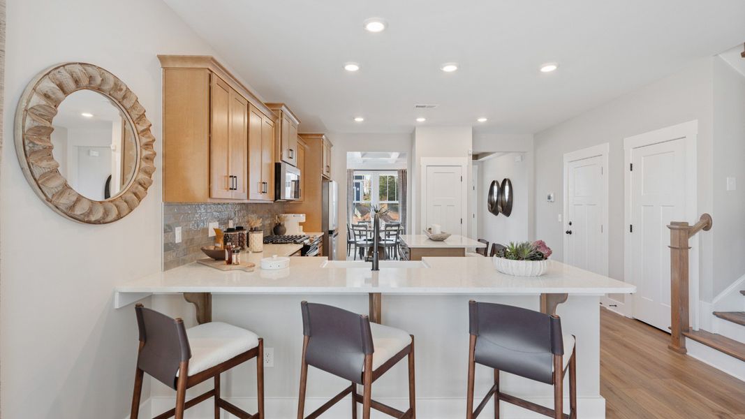 Furnished interior in a model home at The Wilds at Cedar Mountain in Asheville (Image 23).