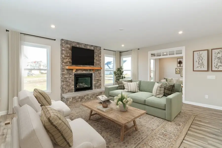 Furnished interior in a model home at Brookshale in Cumming (Image 28).