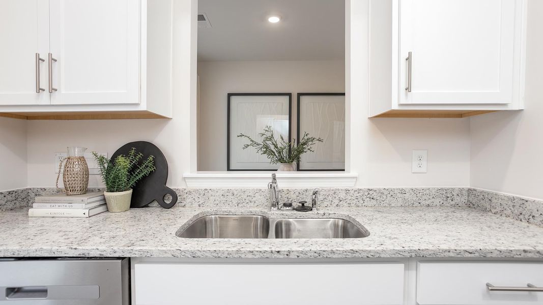 Furnished interior in a model home at The Townes at Riley's Meadow in Haw River (Image 8).