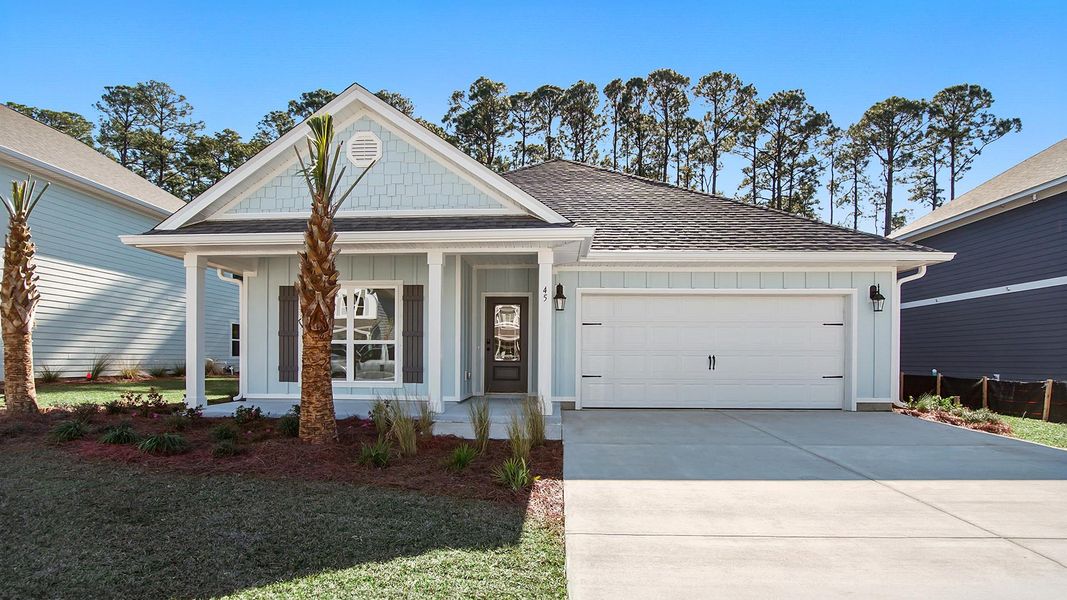 Front exterior of a home in the Nellie Preserve community, located in Santa Rosa Beach, FL (Image 2).