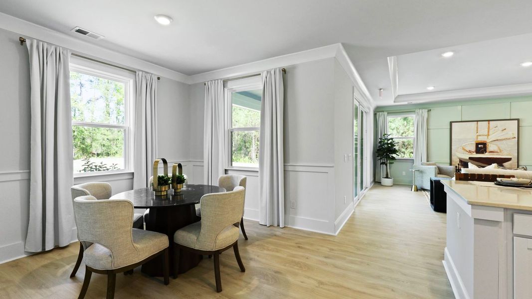 Furnished interior in a model home at Berkeley Bay in Ridgeville (Image 8).