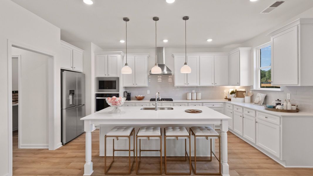 Furnished interior in a model home at Burchwood in Stockbridge (Image 16).