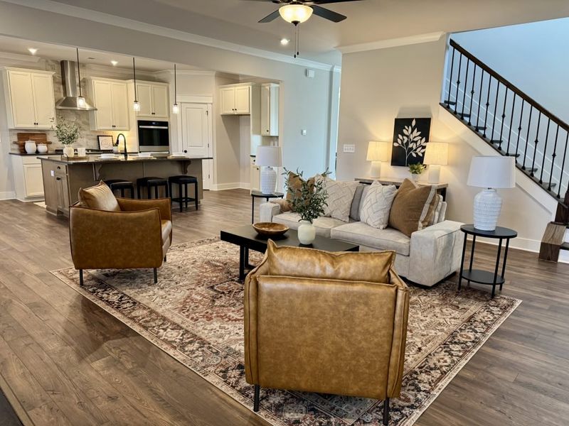 Furnished interior in a model home at Springside Reserve in Powder Springs (Image 59).