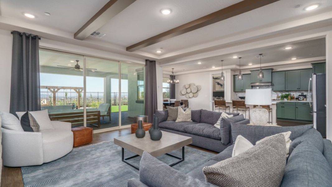 Furnished interior in a model home at The Ridge at Sienna Hills in Buckeye (Image 41).