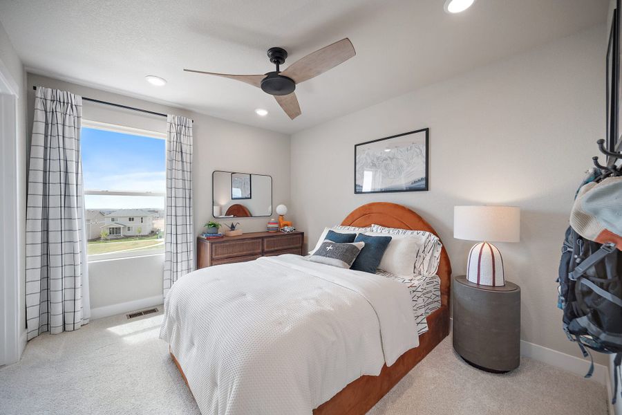 Furnished interior in a model home at Trails at Aspen Ridge-3 in Colorado Springs (Image 37). Furnished interior in a model home at Trails at Aspen Ridge-3 in Colorado Springs (Image 37).