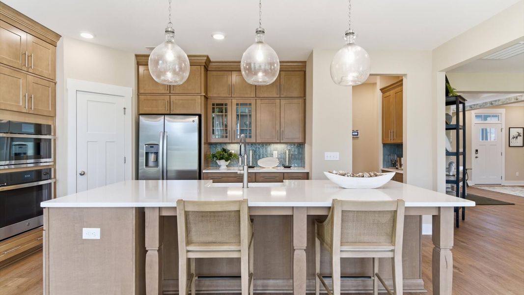 Furnished interior in a model home at Benjamin's Grove in Woodruff (Image 16).
