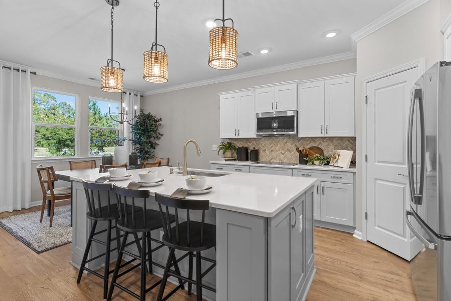 Furnished interior in a model home at Goose Marsh in Bolivia (Image 14).