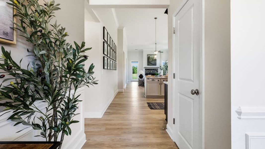Furnished interior in a model home at Arrowood Acres in Enoree (Image 6).