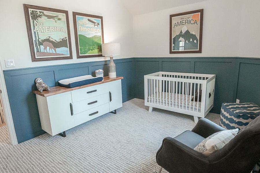 Furnished interior in a model home at Dove Chase in Mansfield (Image 27).