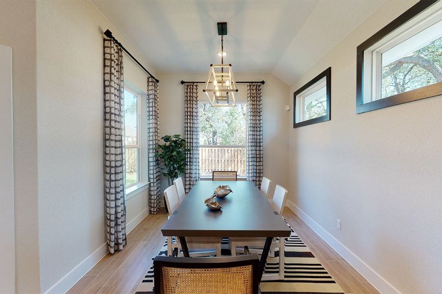 Furnished interior in a model home at The Grove at Blackhawk in Pflugerville (Image 21).