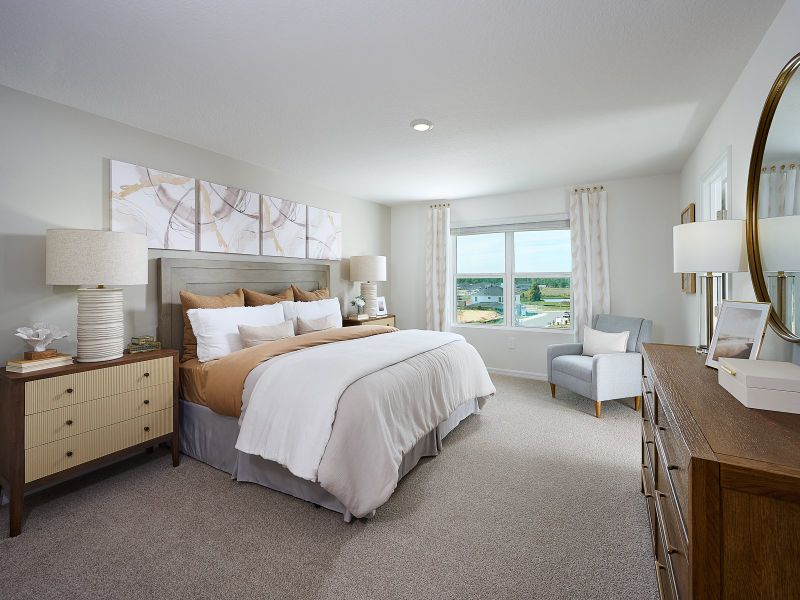 Furnished interior in a model home at Wynnstone - Classic Series in Davenport (Image 17).