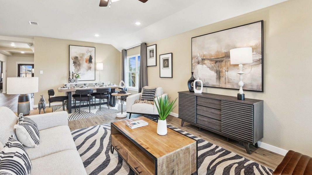 Furnished interior in a model home at Morningside in Josephine (Image 7).