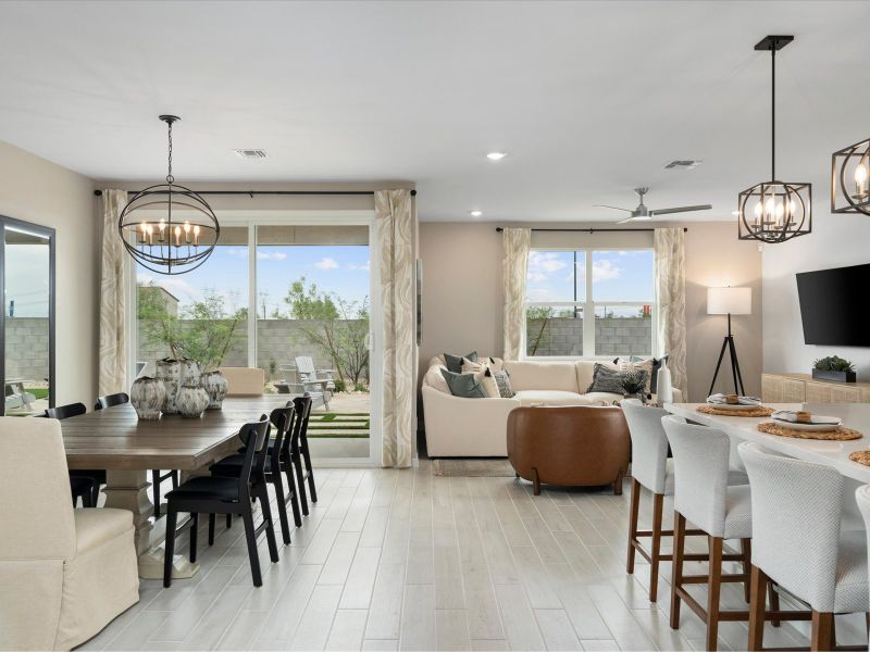 Furnished interior in a model home at Mesquite Mountain Ranch at Frontera in Surprise (Image 23).