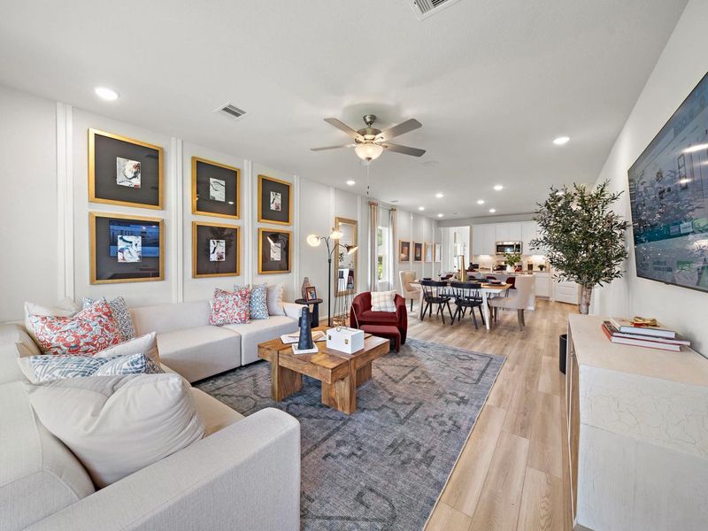 Furnished interior in a model home at Liberty Estates in Cleveland (Image 3).