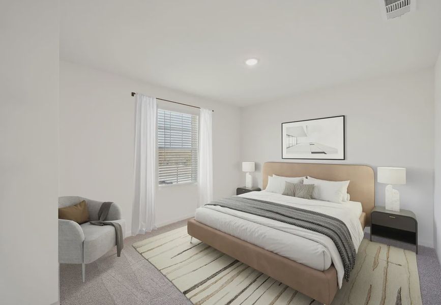 Furnished interior in a model home at Sunterra Lakes in Brookshire (Image 9).