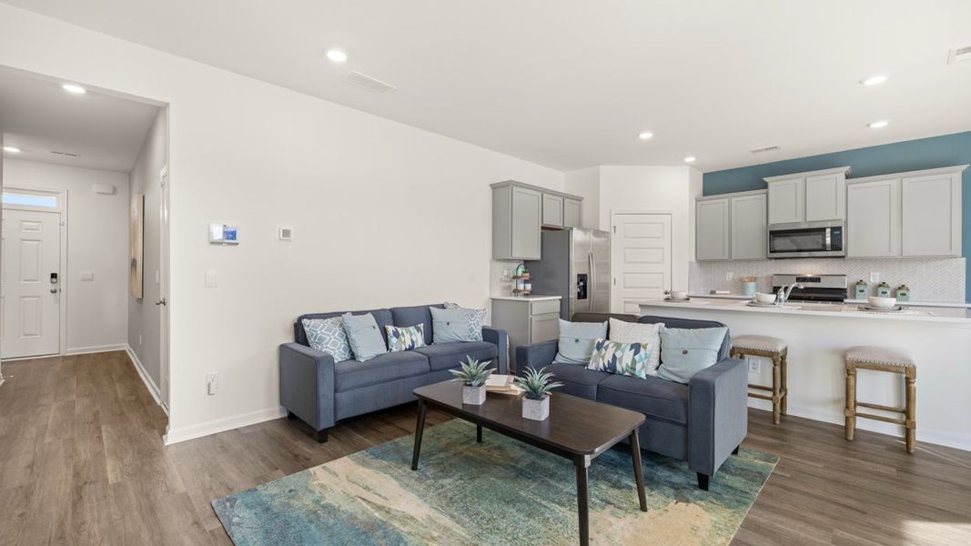 Furnished interior in a model home at Poplar Preserve in Newnan (Image 24). Furnished interior in a model home at Poplar Preserve in Newnan (Image 24).