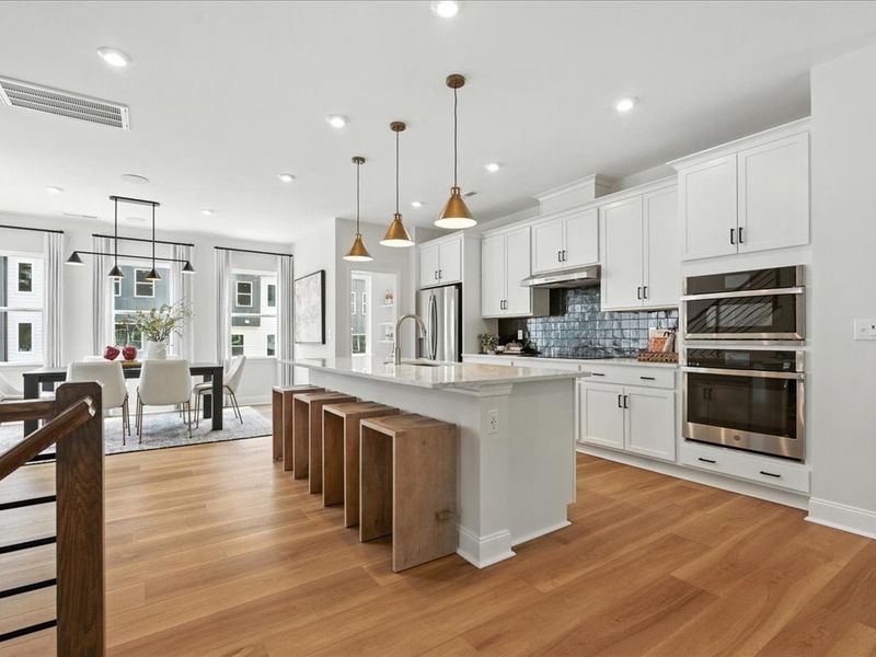 Furnished interior in a model home at Archer Row in Charlotte (Image 18).
