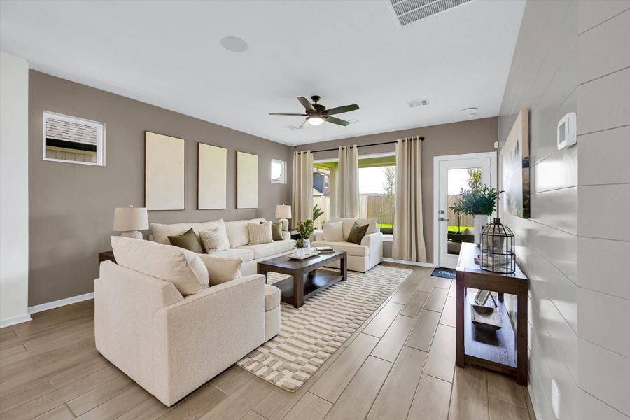 Furnished interior in a model home at La Segarra 40' in Brookshire (Image 26). Furnished interior in a model home at La Segarra 40' in Brookshire (Image 26).