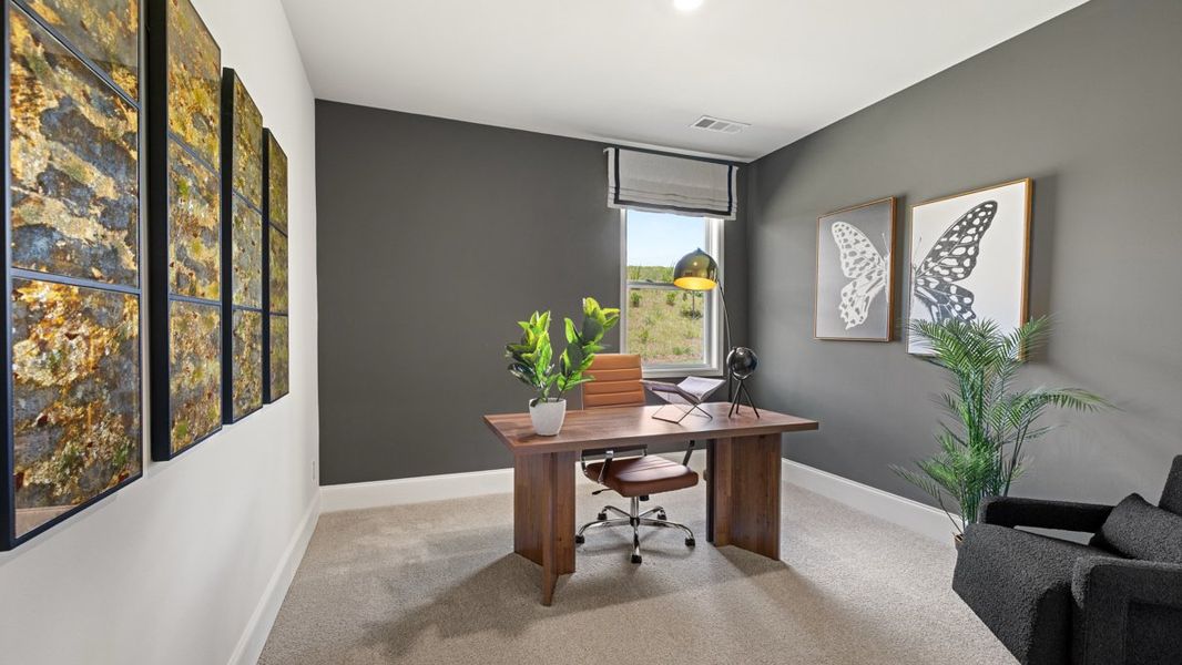 Furnished interior in a model home at Hamptons at Riverwood East in Dallas (Image 20).