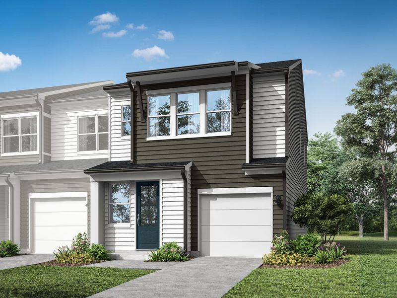 Front exterior of a home in the Fifteen 15 Cannon community, located in Charlotte, NC (Image 6). Front exterior of a home in the Fifteen 15 Cannon community, located in Charlotte, NC (Image 6).