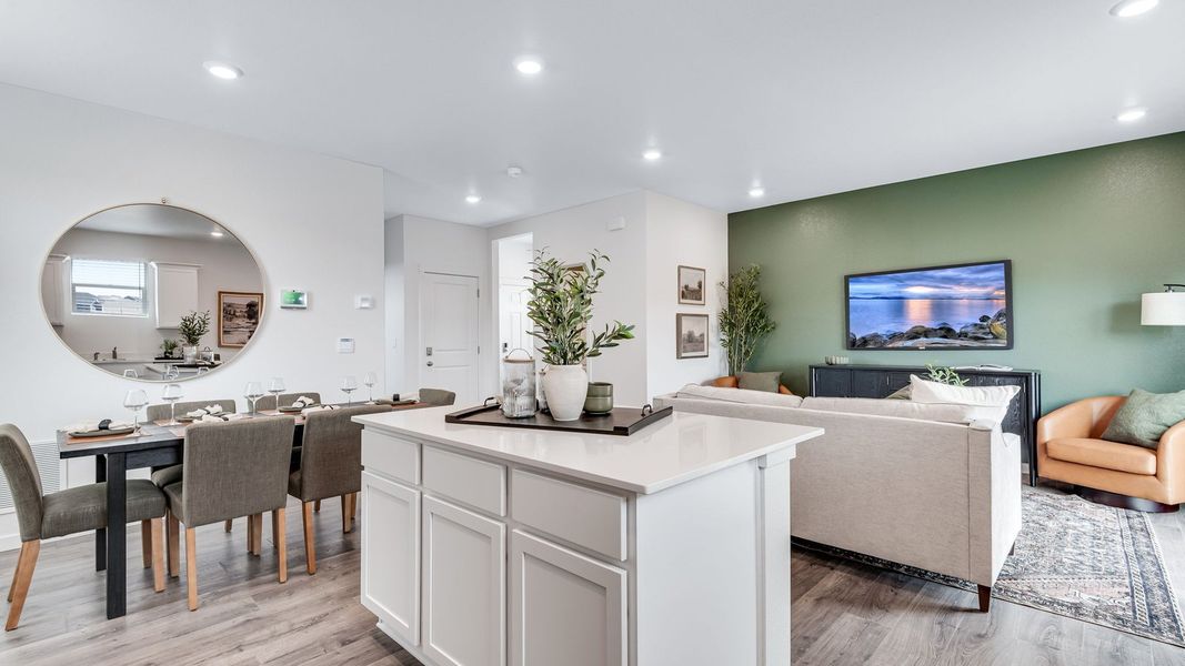 Furnished interior in a model home at The Ridge at Lorson Ranch in Colorado Springs (Image 7).