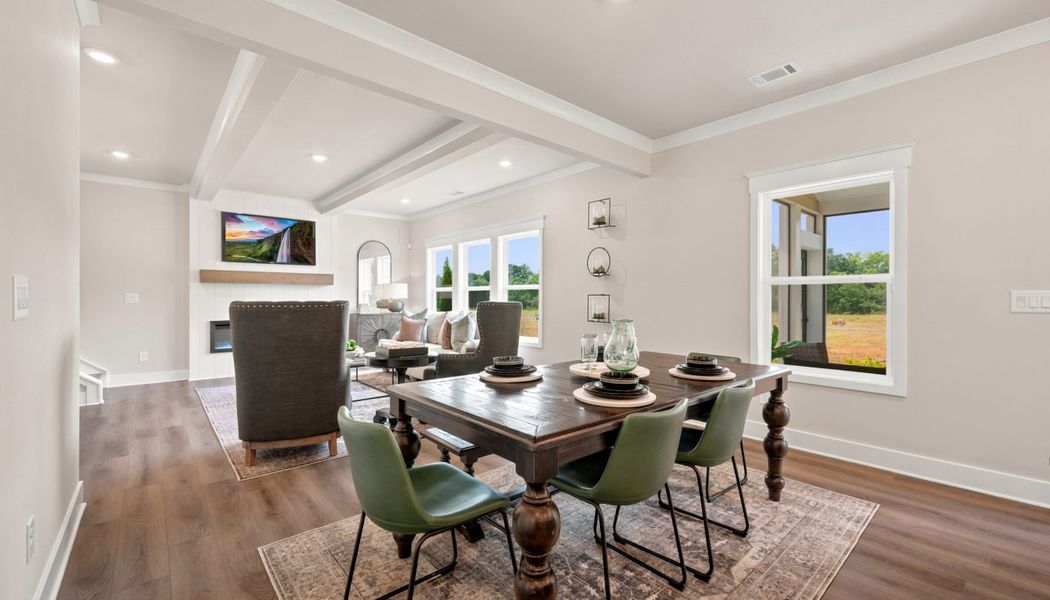Furnished interior in a model home at Greenefield in Cartersville (Image 11).