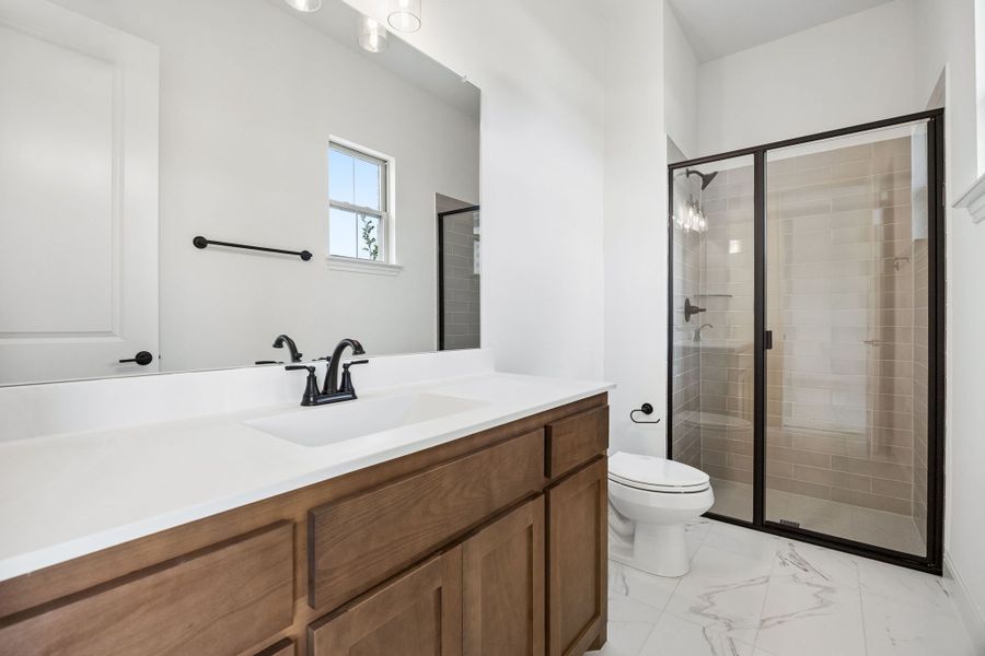 Furnished interior in a model home at Oak Creek Ranch in Midlothian (Image 18).