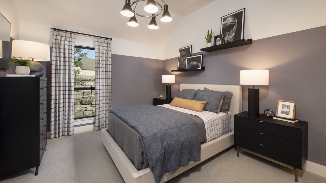 Furnished interior in a model home at Parten 75'/85' in Austin (Image 16).