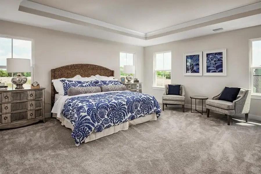 Furnished interior in a model home at Flora Estates in Moyock (Image 6).
