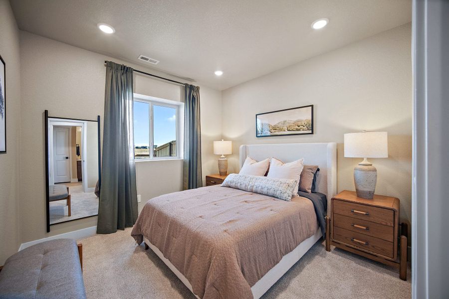 Furnished interior in a model home at Aspen Meadows-4 in Colorado Springs (Image 40).