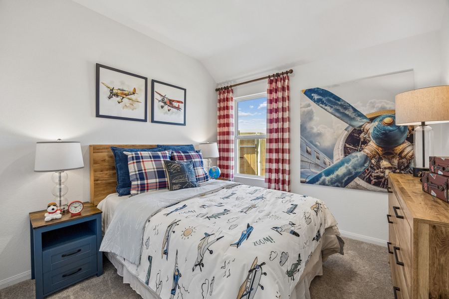 Furnished interior in a model home at Sofi Lakes in Katy (Image 24).