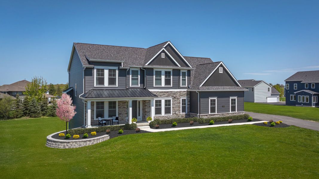 Front exterior of a home in the Birdsong Estates community, located in Orchard Park, NY (Image 3).