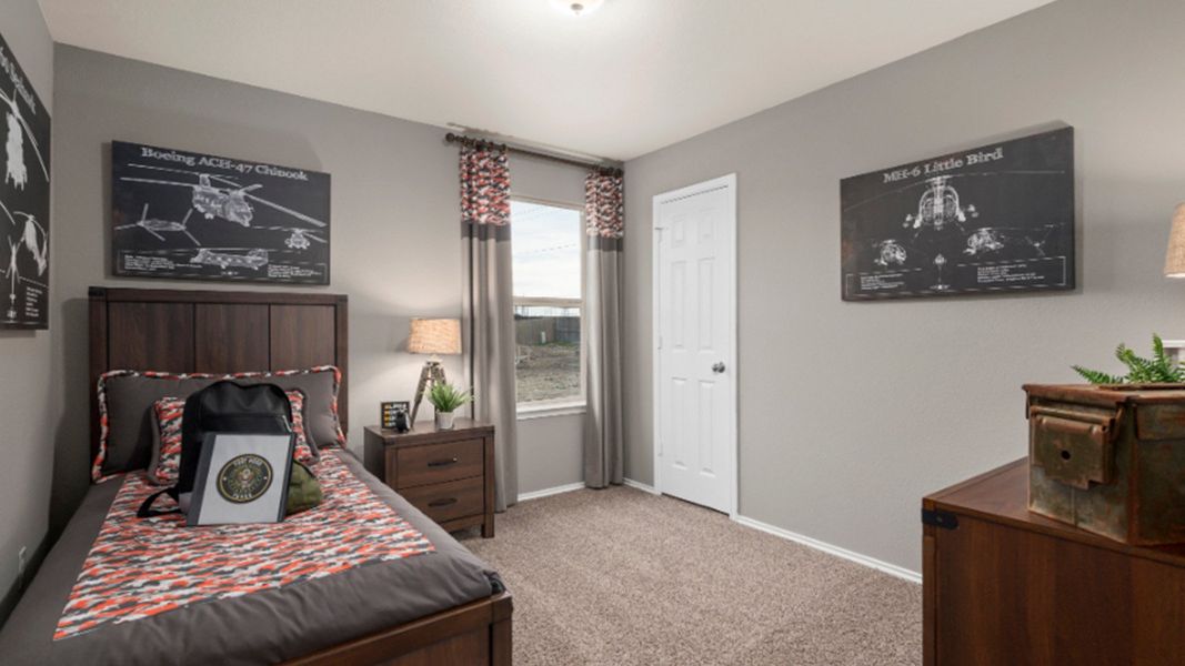 Furnished interior in a model home at Yowell Ranch in Killeen (Image 21).