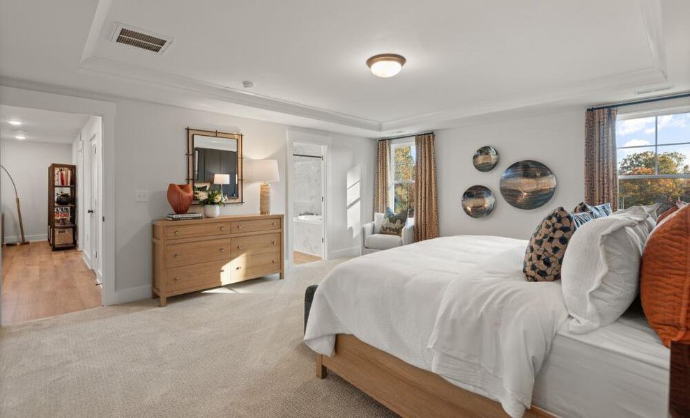 Furnished interior in a model home at Alexander Landing in Mint Hill (Image 28). Furnished interior in a model home at Alexander Landing in Mint Hill (Image 28).