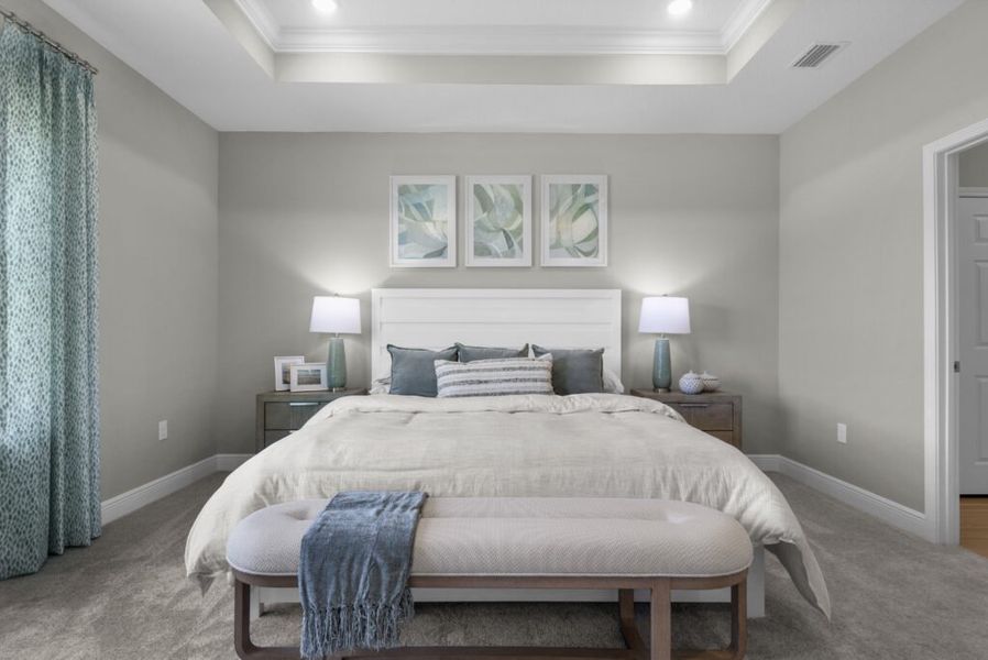 Furnished interior in a model home at Lake Merial in Panama City (Image 12). Furnished interior in a model home at Lake Merial in Panama City (Image 12).