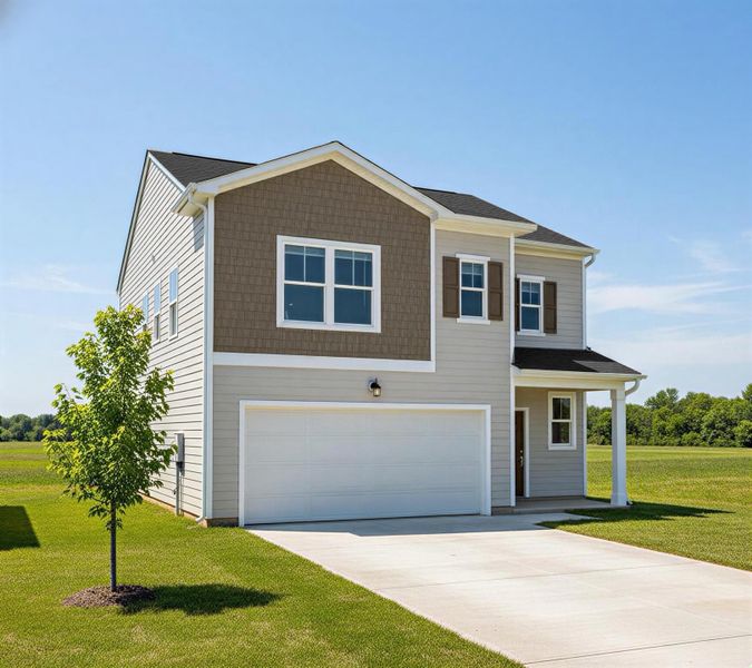 Front exterior of a home in the Declaration Homes community, located in Grovetown, GA (Image 17).
